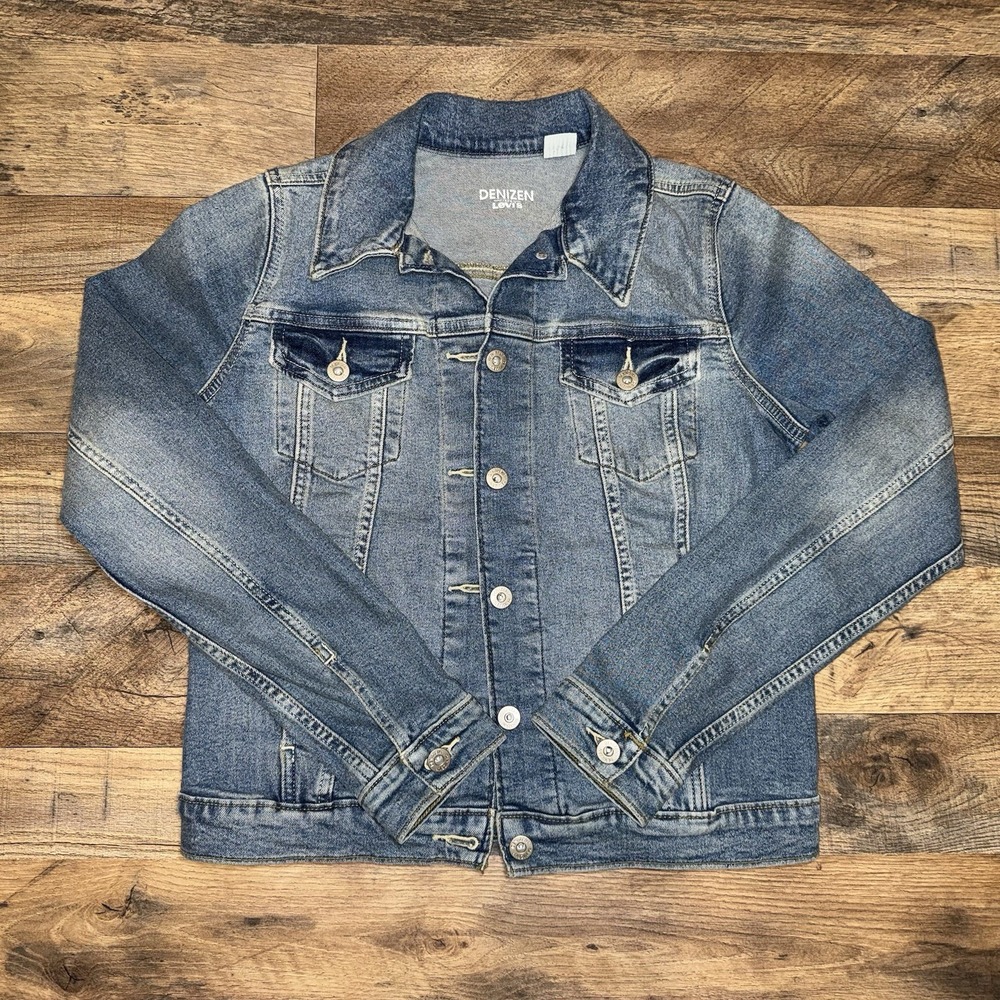 Denizen Levis Size Small Denim Blue Jean Jacket Long Sleeve